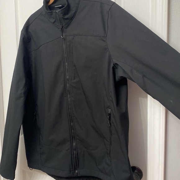 Champion Softshell Windbreaker Jacket Black Full Zip Up Size XL - Picture 7 of 13